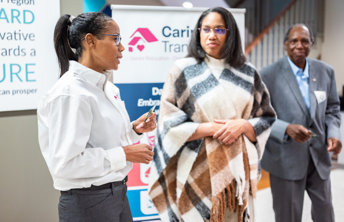 The Caring Transitions team presents on the work we're doing to support our community. 